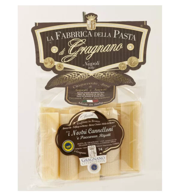 Pasta di Gragnano I.G.P. I Nostri Cannelloni “La Fabbrica della Pasta” - 500 gr