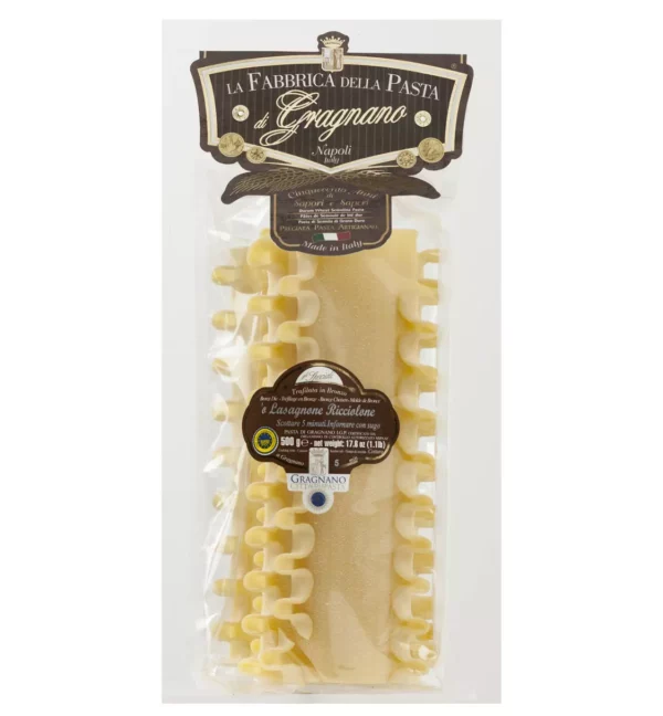 Pasta di Gragnano I.G.P. ‘O Lasagnone ricciolone “La Fabbrica della Pasta” - 500 gr Pasta tipica artigianale di Napoli