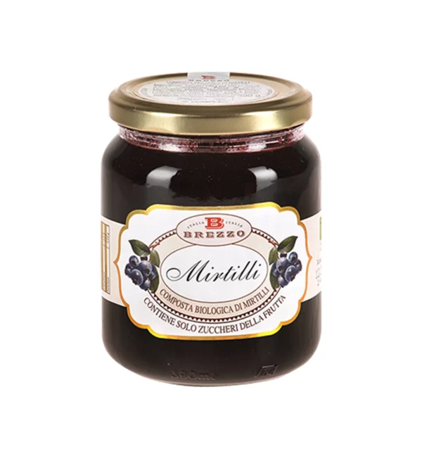 Composta biologica di Mirtilli BIO Brezzo - 210 gr Marmellata di frutta 100% italiana