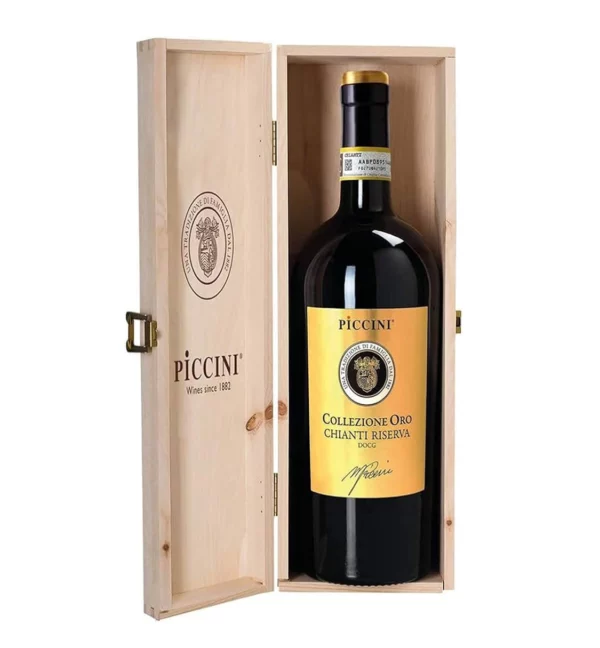 Chianti Riserva DOCG Collezione Oro 2019 - Piccini 1,5 LT - Cassetta Legno